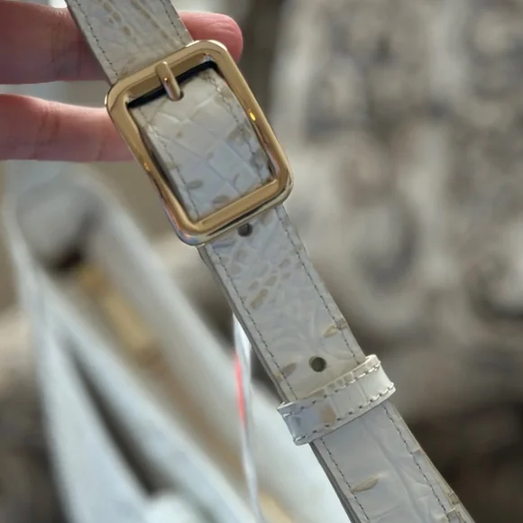 Brahmin Sugar Whiteish Johanna Handbag Hobo Style NWT - Picture 10 of 12